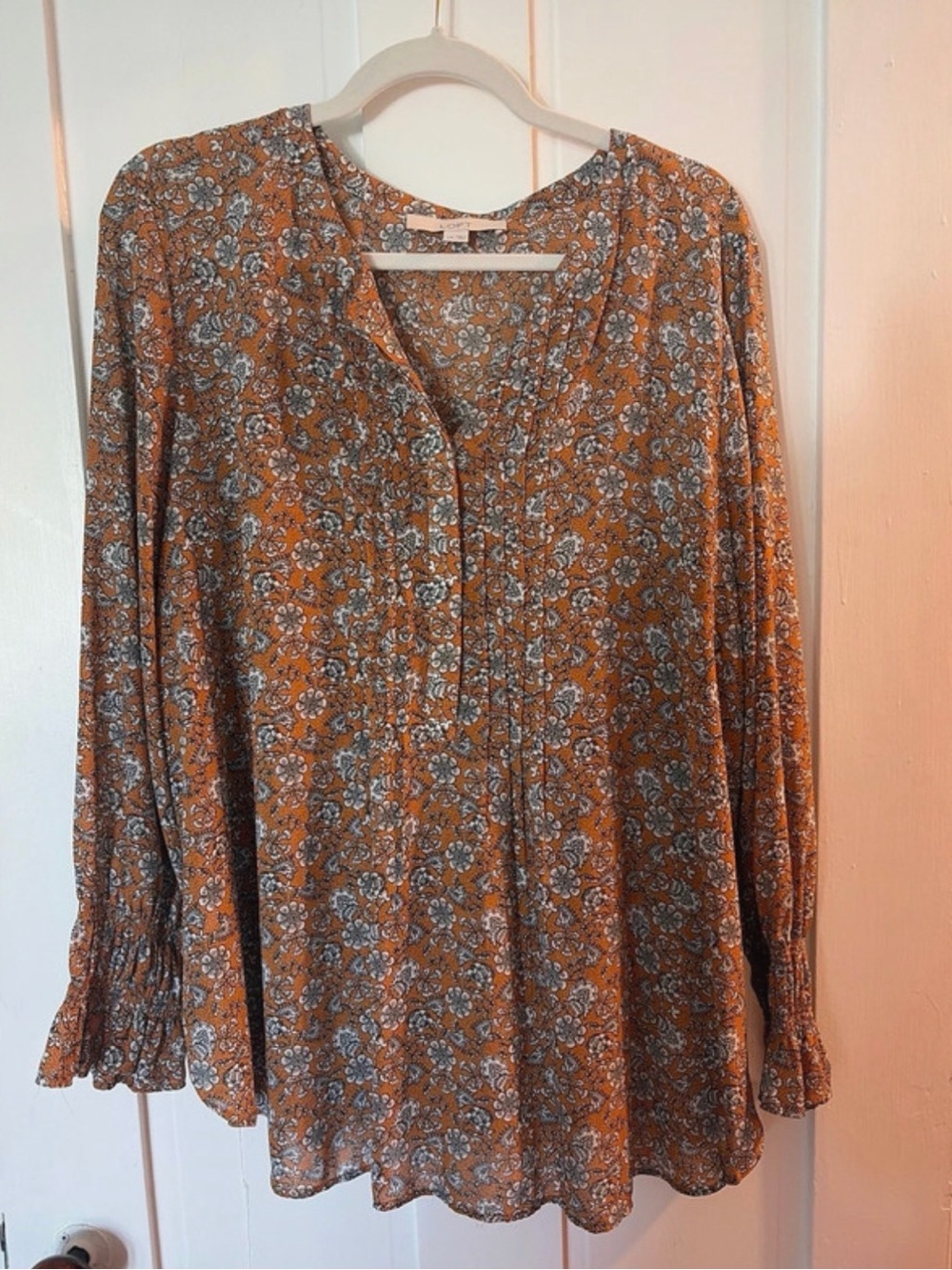 Loft Maternity Floral Peasant Blouse